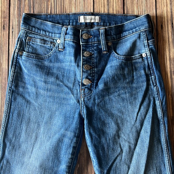 Madewell Distressed Slim Straight Jean 27 - Picture 2 of 5